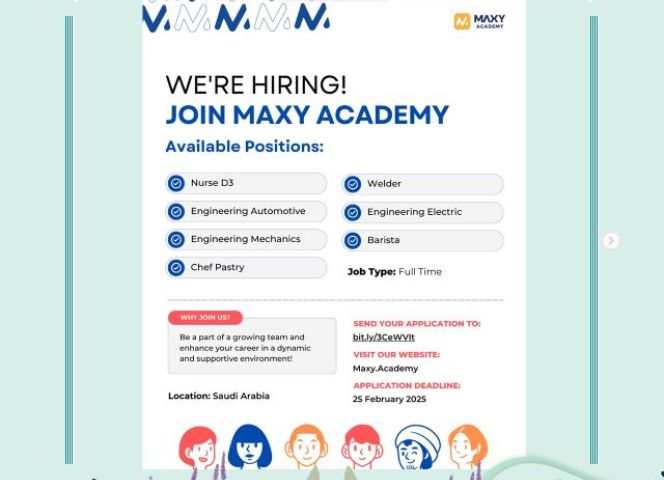 INFORMASI LOKER DARI MAXY ACADEMY