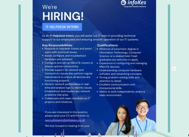 INFORMASI LOKER DARI PT Infokes Indonesia