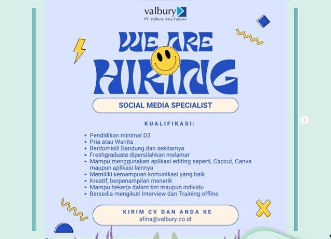 INFORMASI LOKER DARI PT. Valbury Asia Future