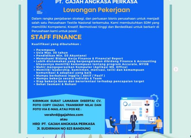 INFORMASI LOKER PT. Gajah Angkasa Perkasa