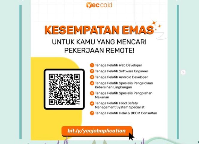 INFORMASI LOKER REMOTE PT. YUREKA EDUKASI CIPTA (YEC)