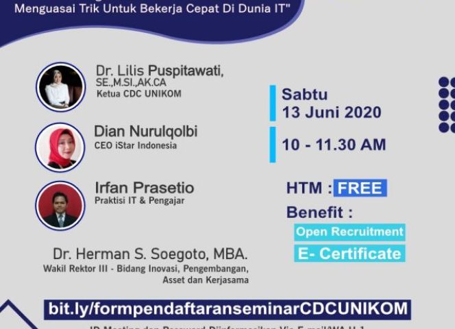 "ONLINE RECRUITMENT & WEBINAR SOFTSKILL WITH PT. ISTAR INDONESIA"