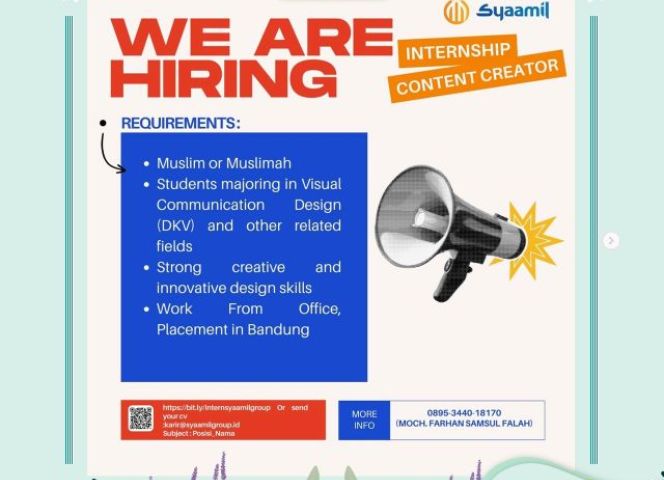 INFORMASI INTERNSHIP DARI SYAAMIL GROUP