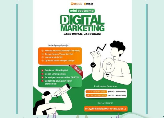 INFORMASI Mini Bootcamp Digital Marketing dari YEC.CO.ID bersertifikat dan GRATIS!!