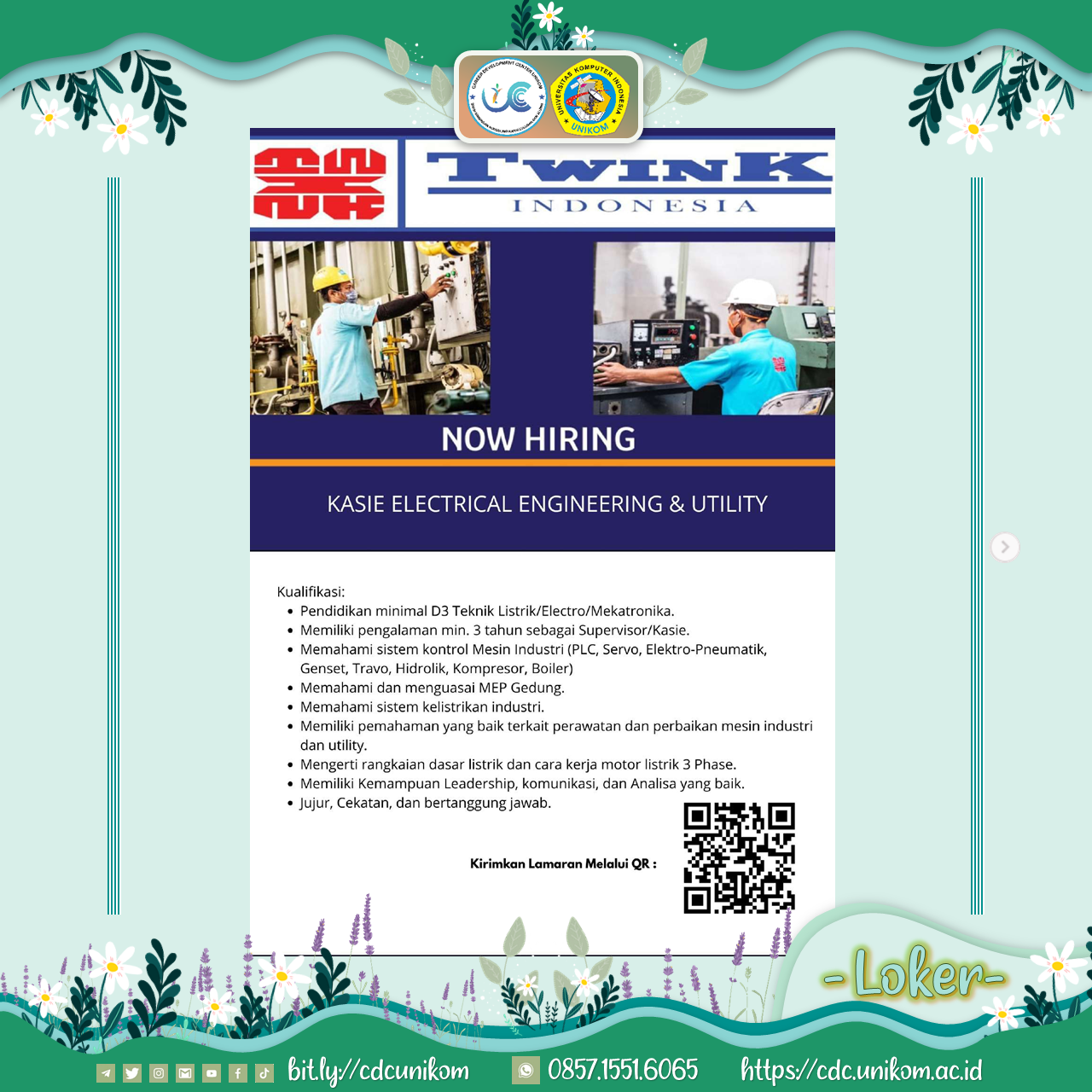 Lowongan Kerja PT Twink Indonesia