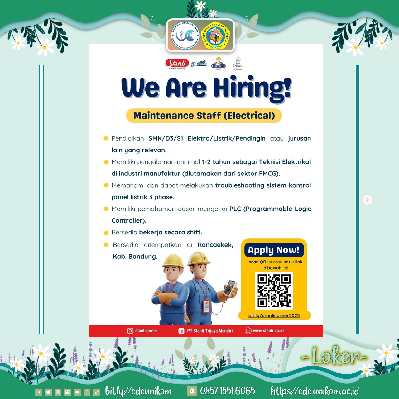 Lowongan Kerja PT Stanli Trijaya Mandiri