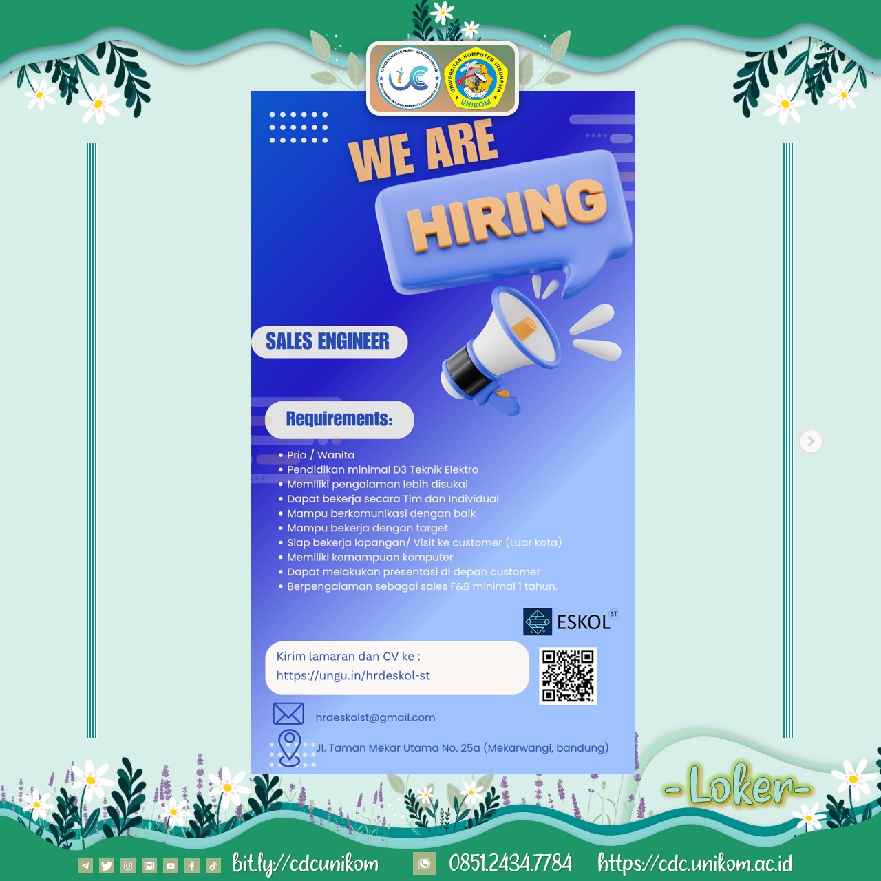 Loker PT. ESKOL SOLUSI TEKNOLOGI