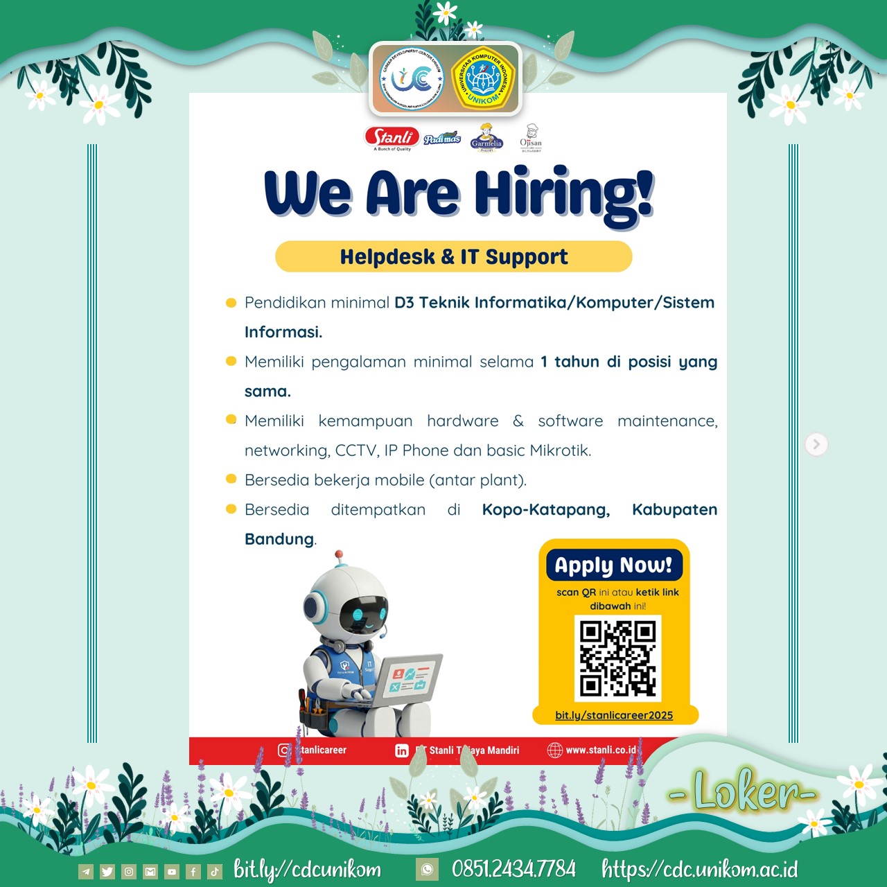Loker PT Stanli Trijaya Mandiri