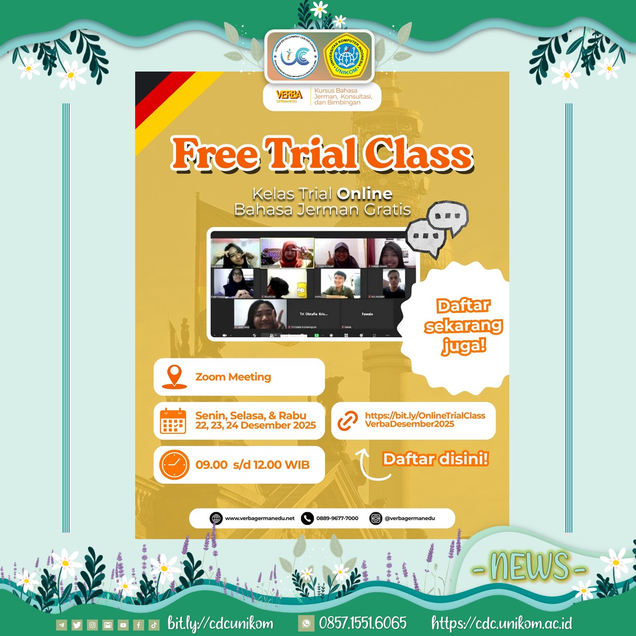 Free Trial Class Online Verba GermanEdu