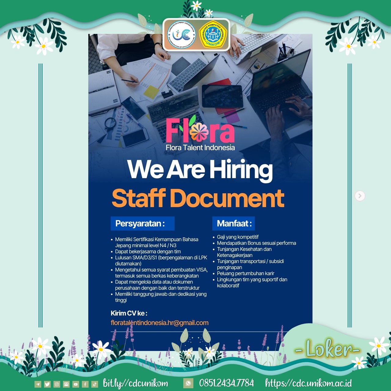 Loker PT. Flora Talent Indonesia