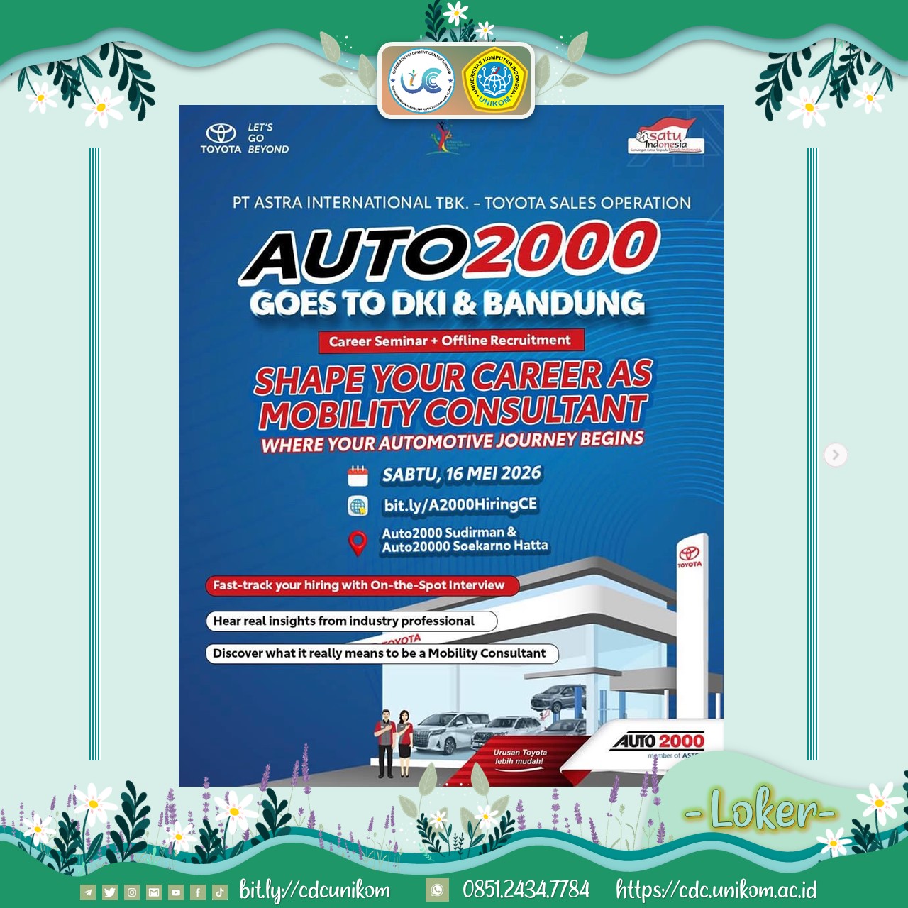 Auto2000 Goes to DKI & Bandung: Offline Recruitment 🚀
