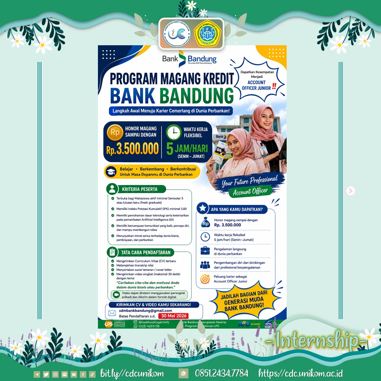 Magang Perumda BPR Kota Bandung (Bank Bandung)