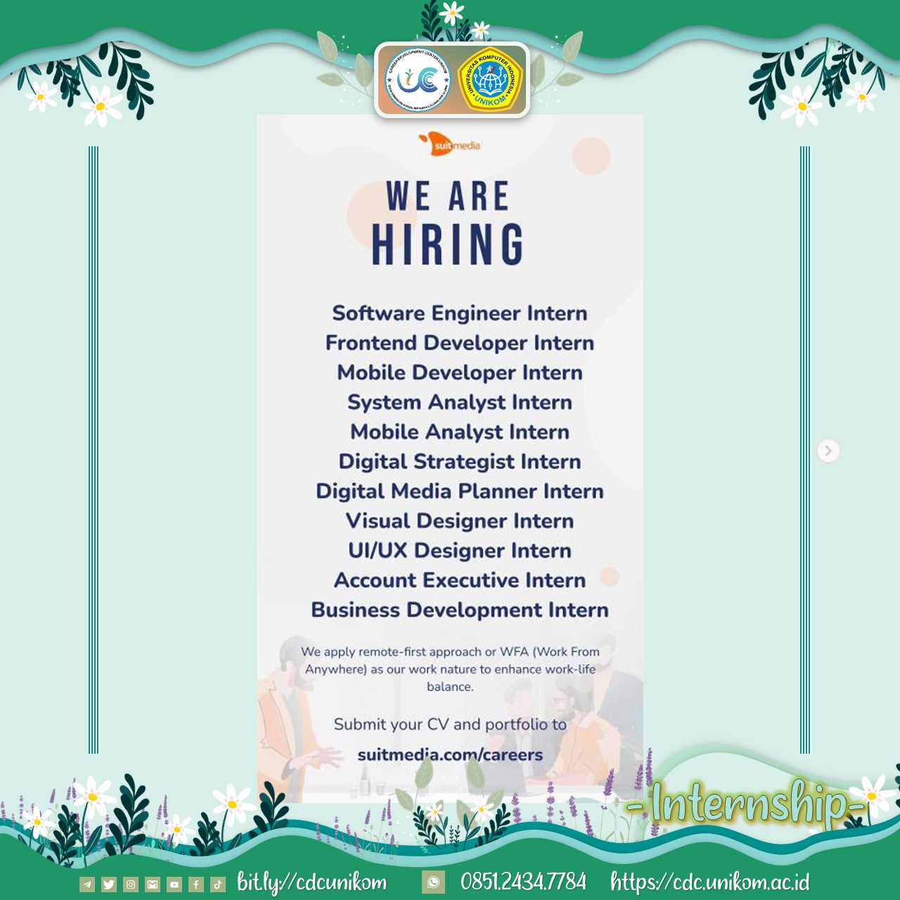Suitmedia Digital Agency is Opening Intership💻🌏